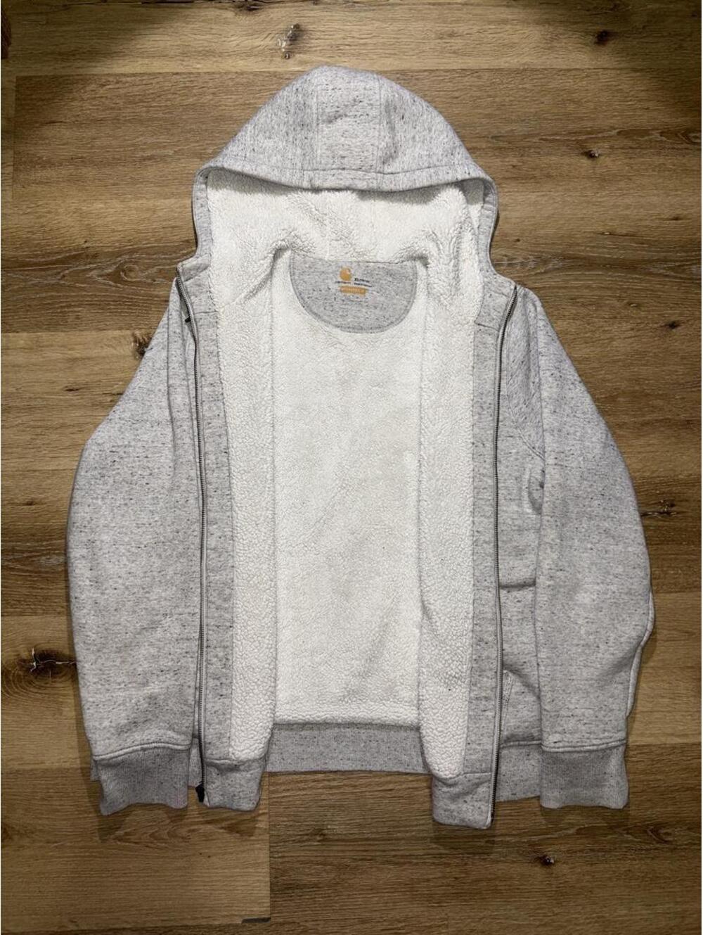 Carhartt Women’s XL Clarksburg Sherpa Lined Full Zip Hoodie Gray